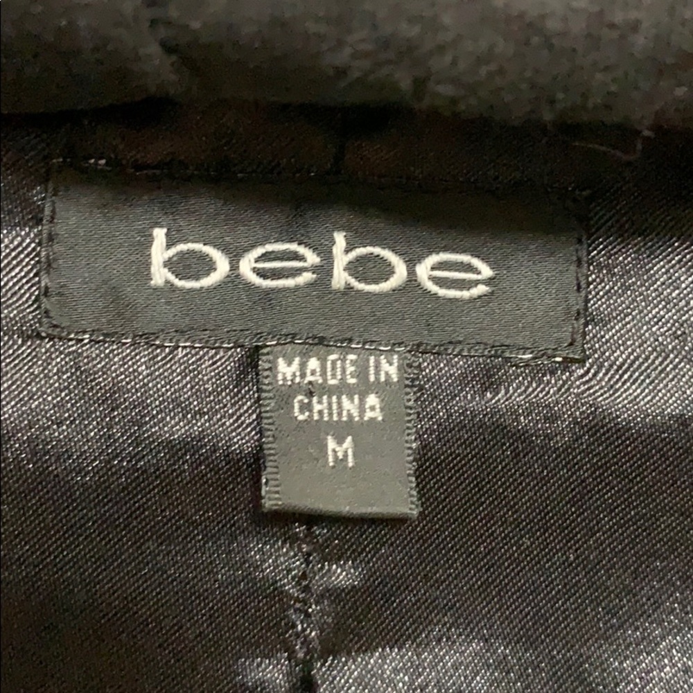 Black fur collar Bebe jacket - Picture 4 of 8